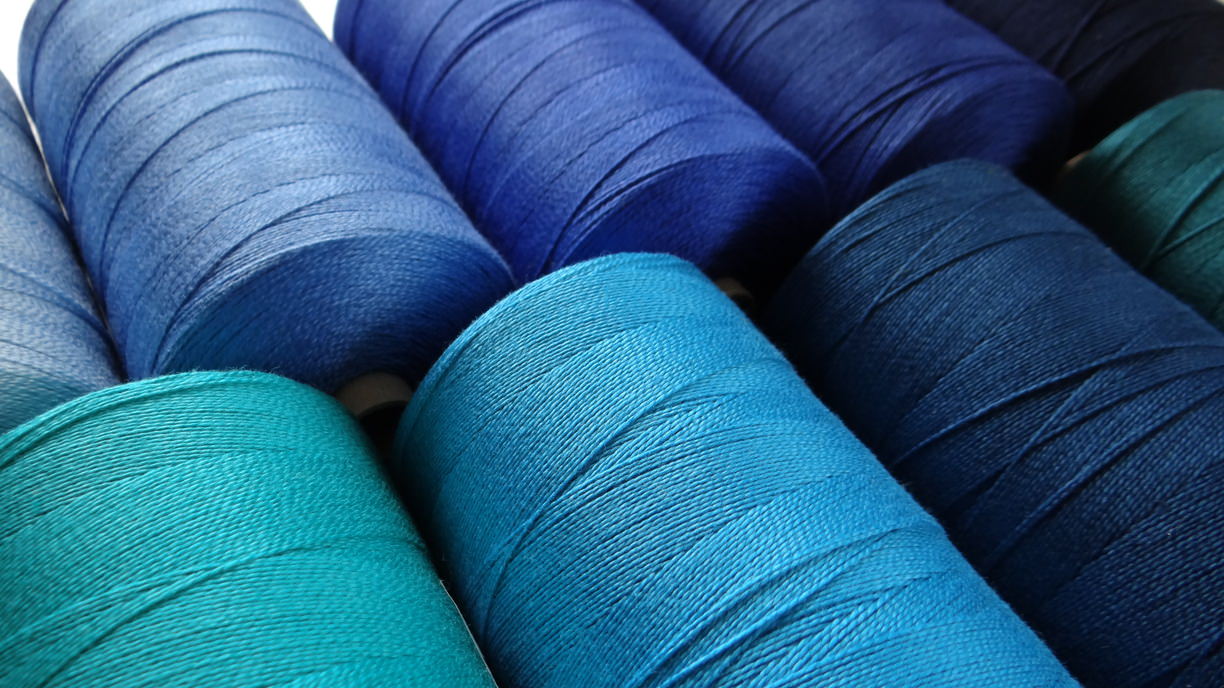 Yarn in Bluish Colours